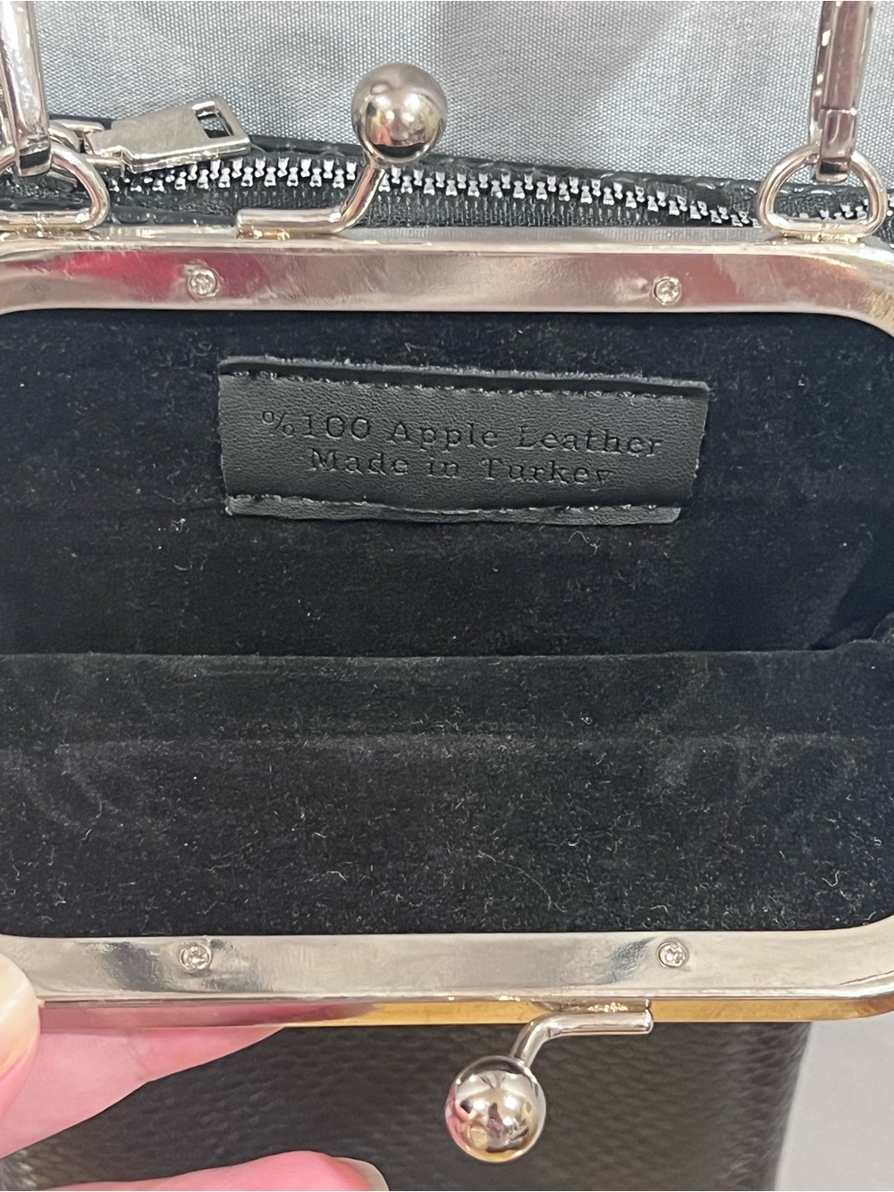 Foxblood Apple Leather Mini Crossbody Bag - Picture 9 of 13
